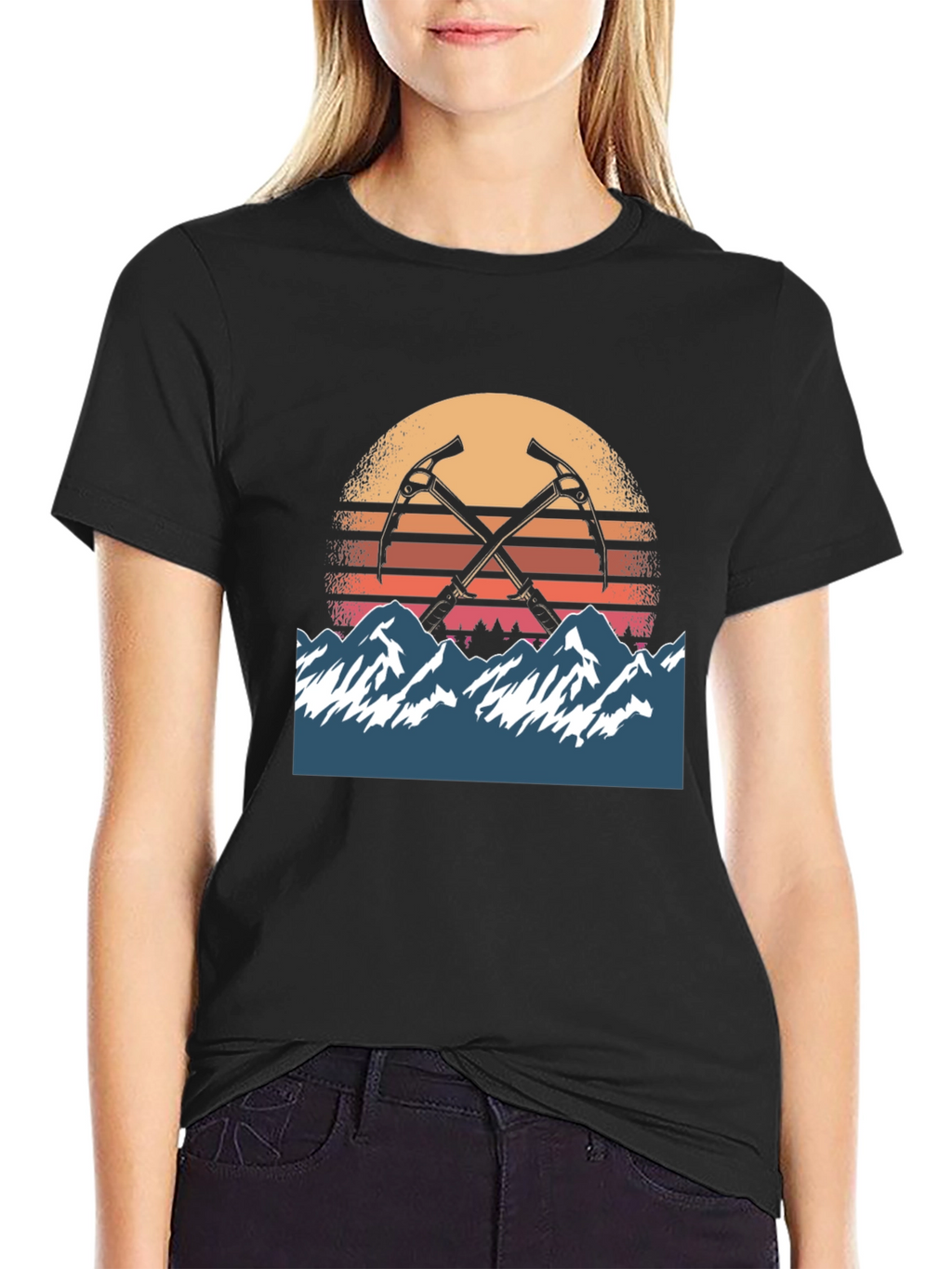 Mountain Sunset Climber Tee - Adventure Awaits