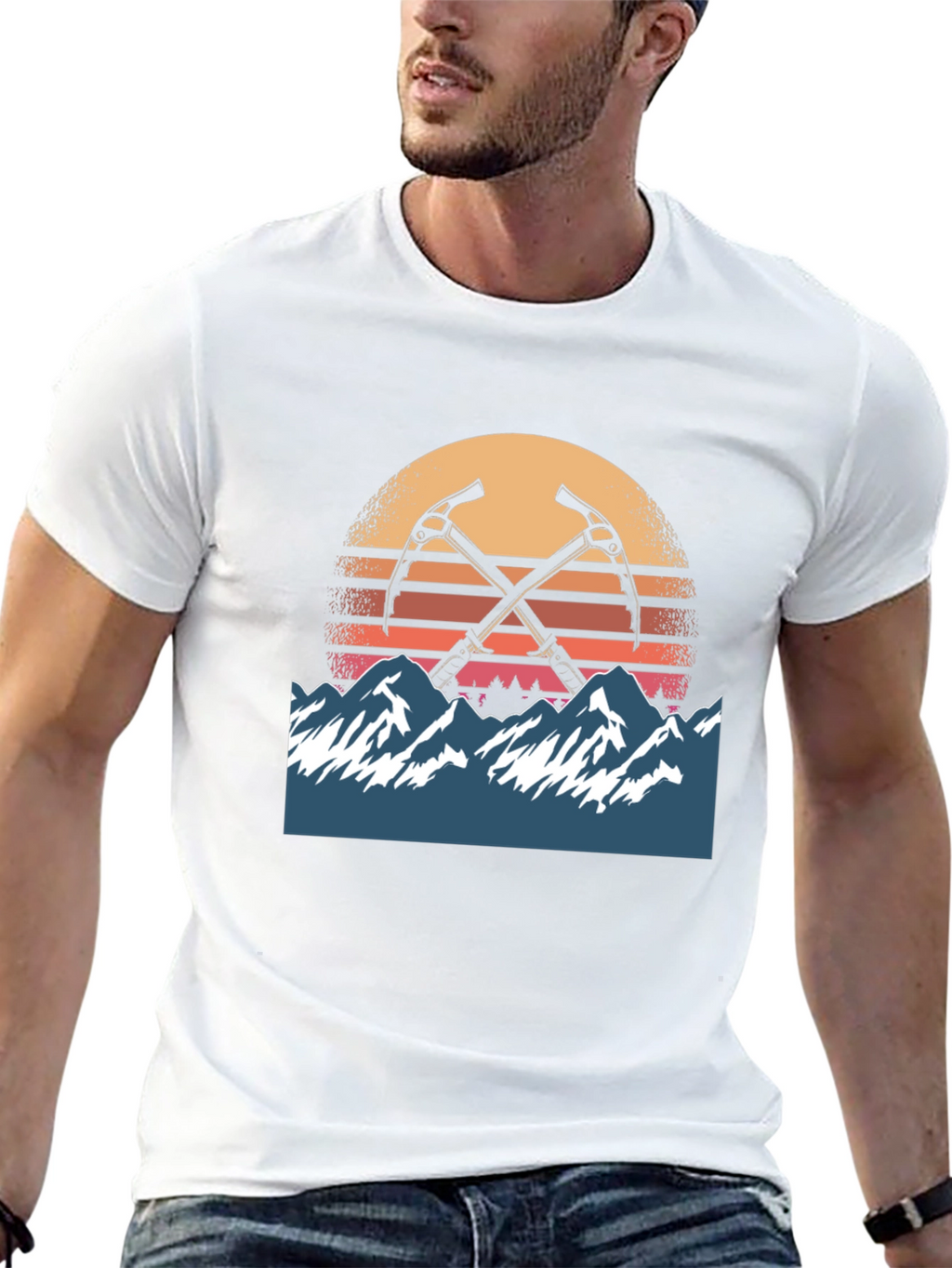 Mountain Sunset Climber Tee - Adventure Awaits