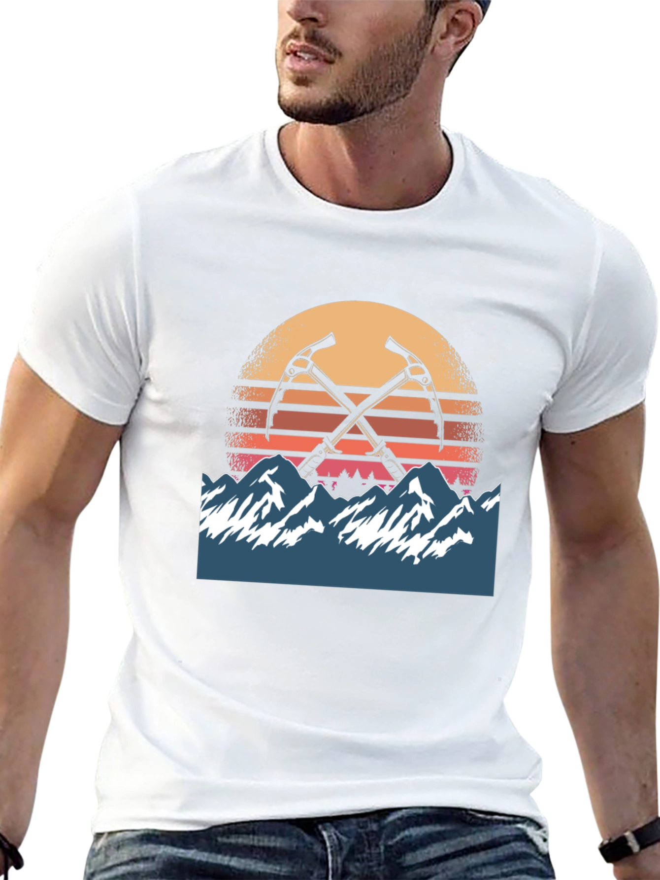 Mountain Sunset Climber Tee - Adventure Awaits