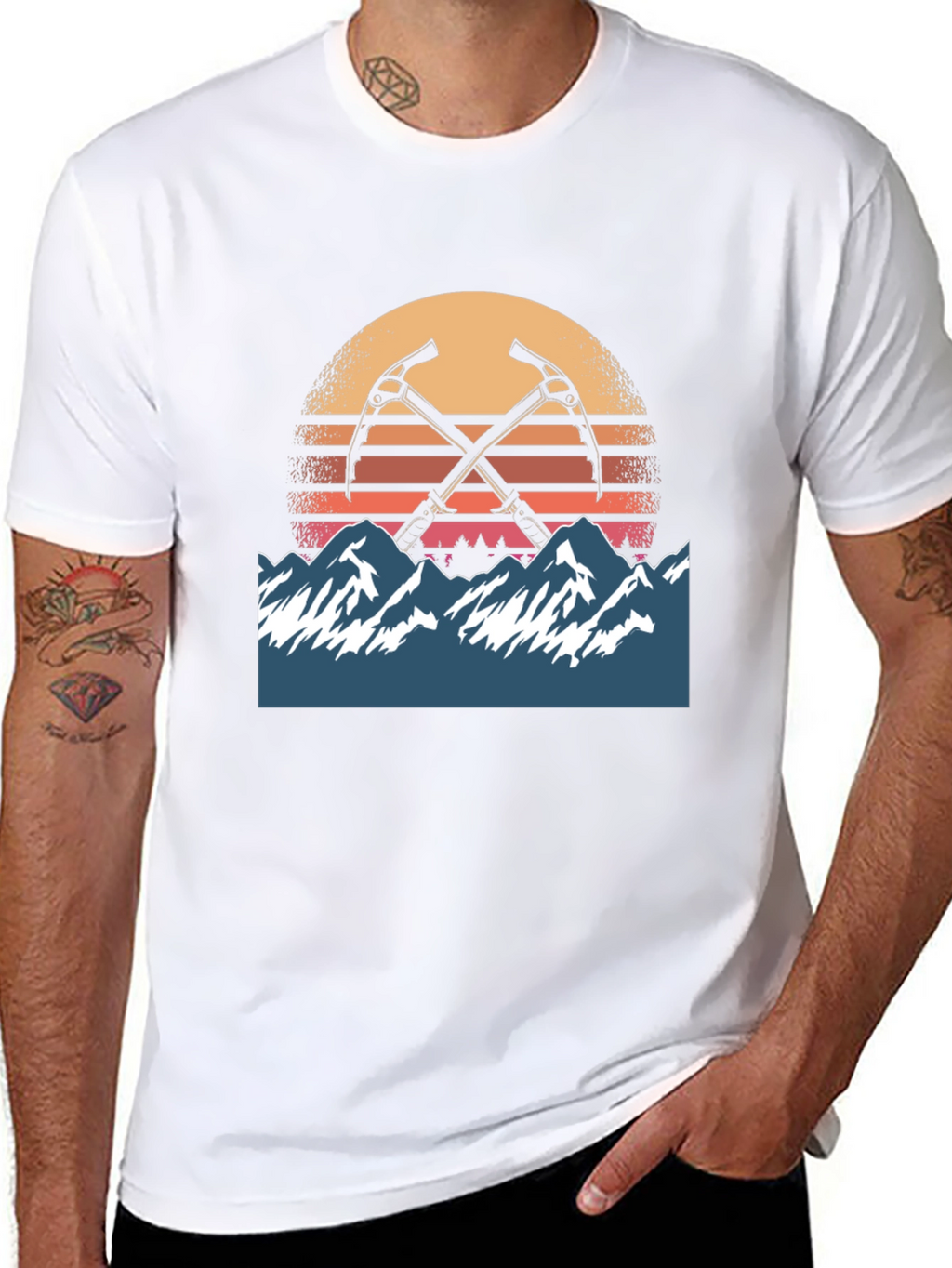 Mountain Sunset Climber Tee - Adventure Awaits