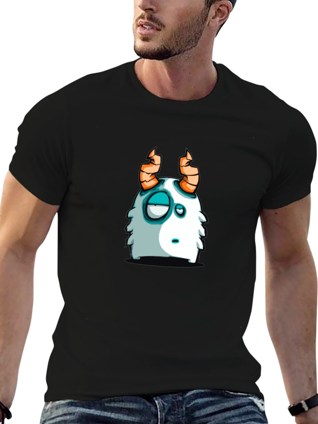 Funny Monster Graphic T-Shirt