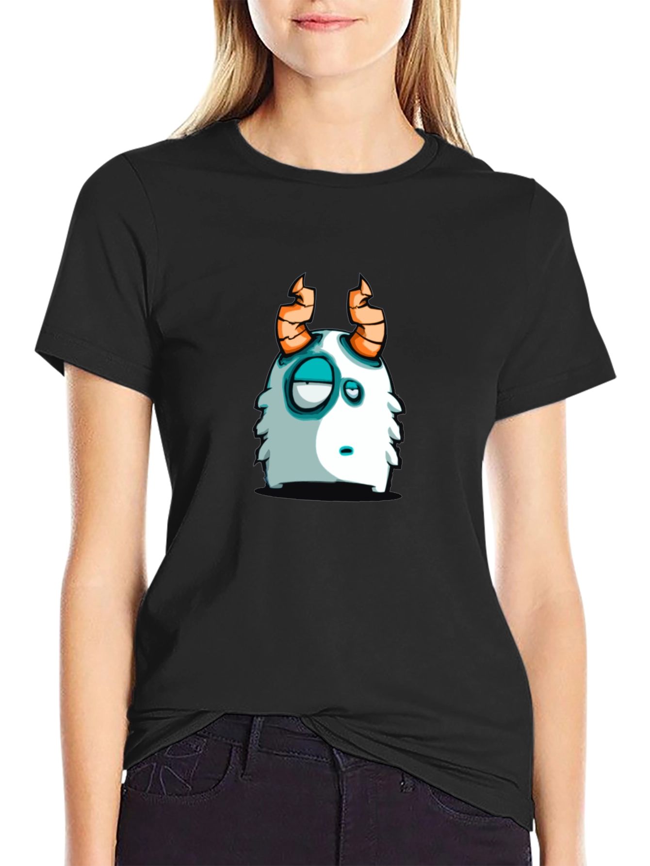 Funny Monster Graphic T-Shirt