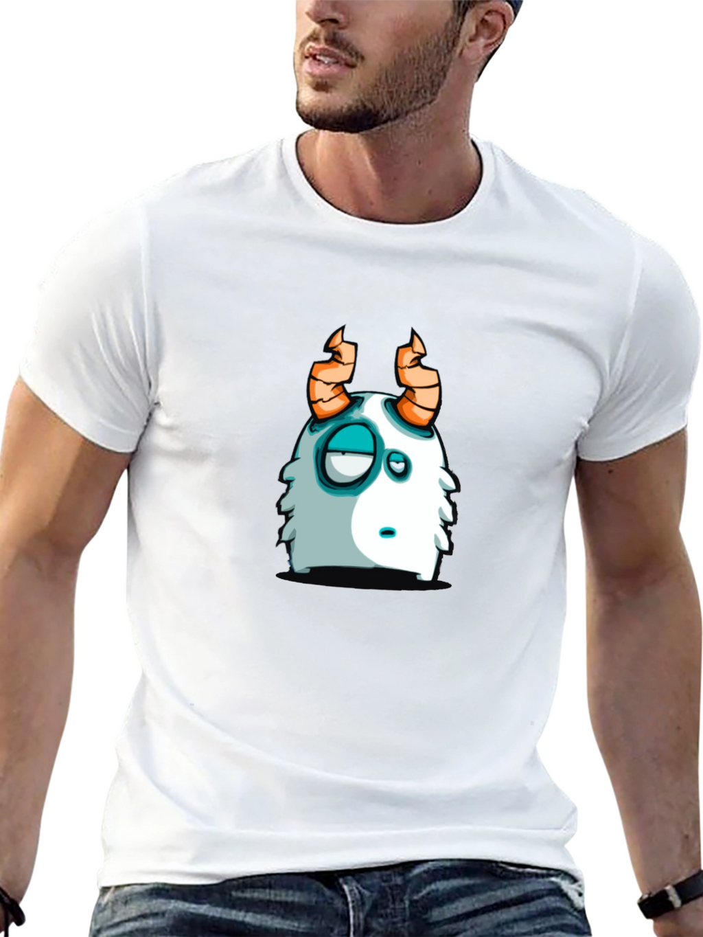 Funny Monster Graphic T-Shirt