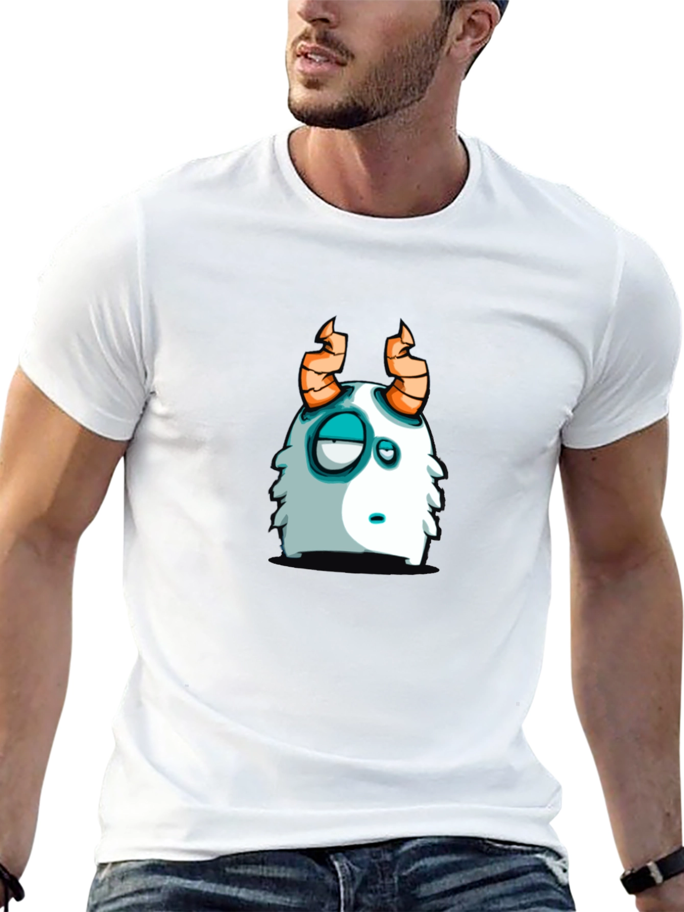 Funny Monster Graphic T-Shirt