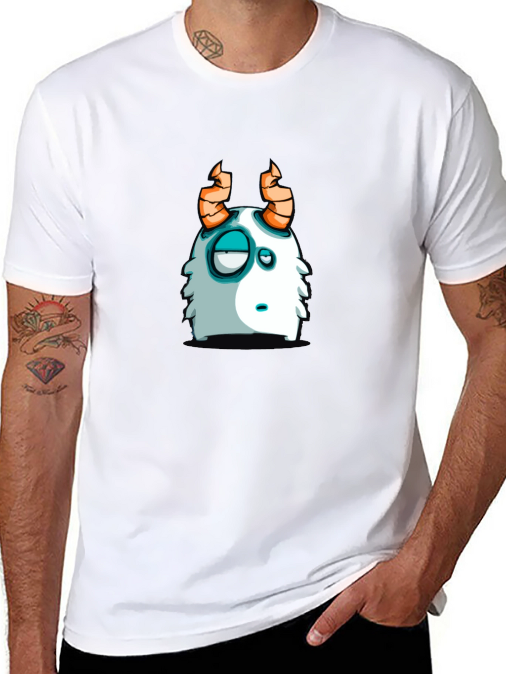 Funny Monster Graphic T-Shirt