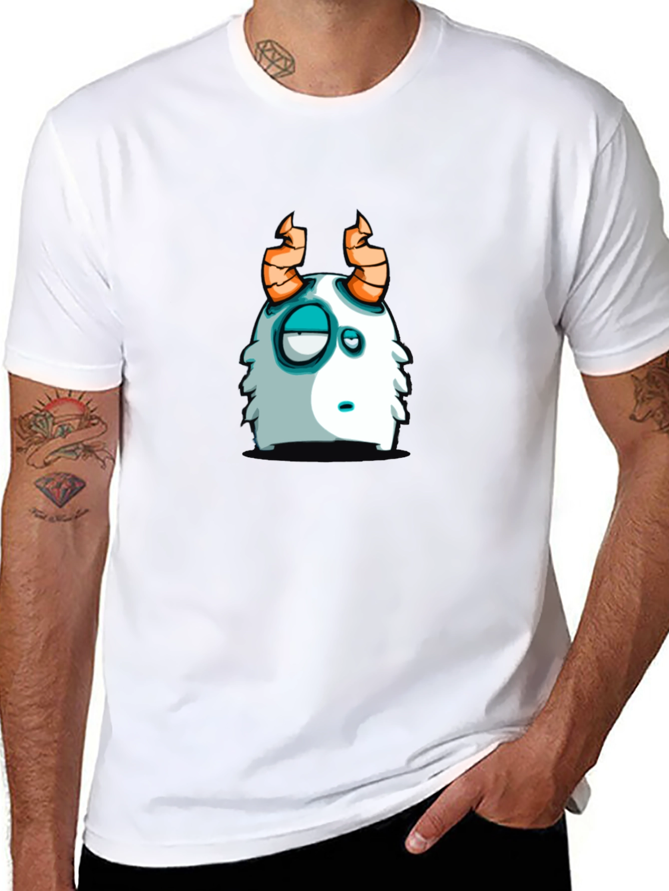 Funny Monster Graphic T-Shirt