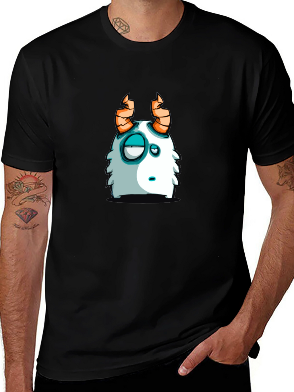 Funny Monster Graphic T-Shirt