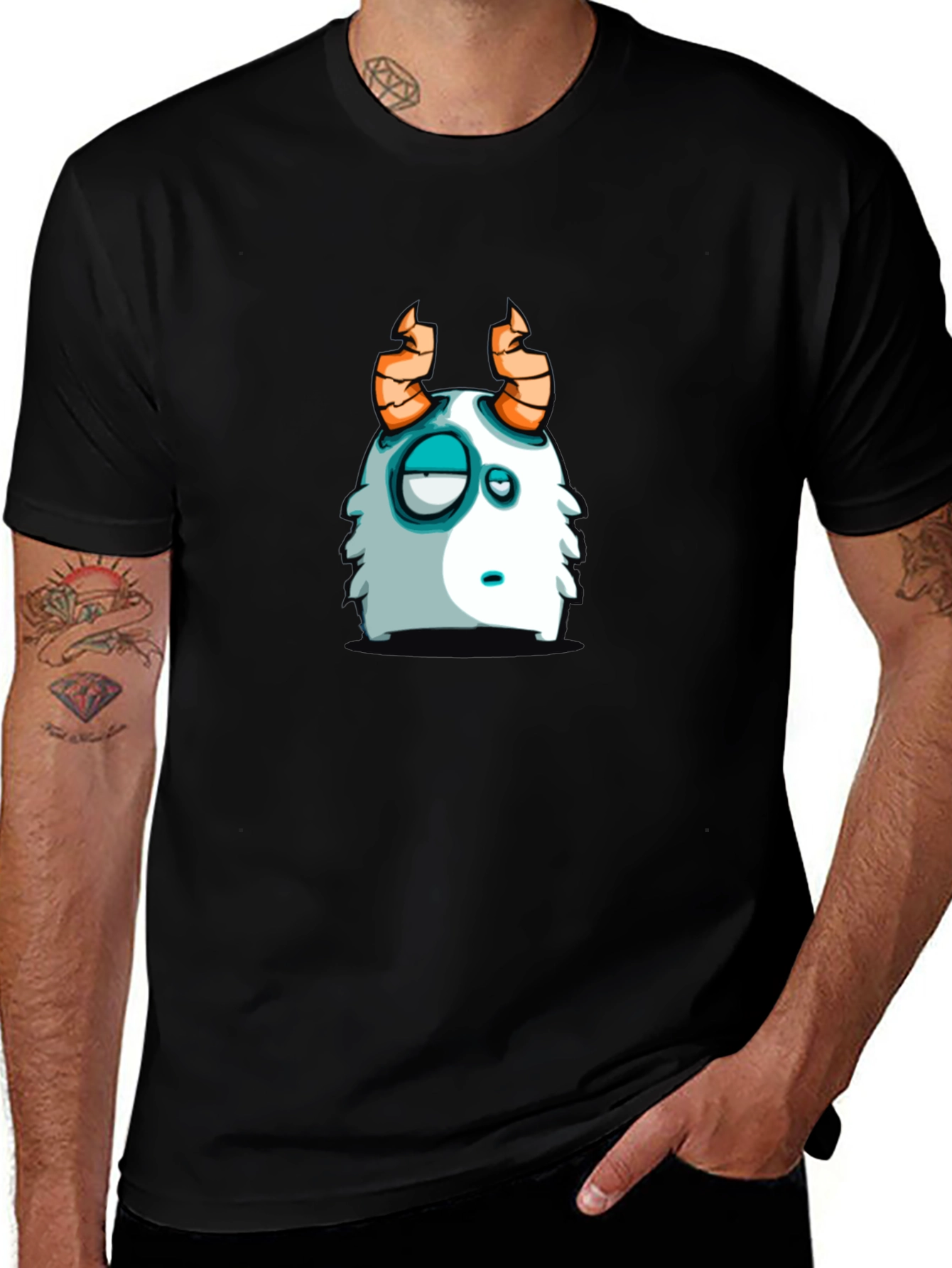 Funny Monster Graphic T-Shirt