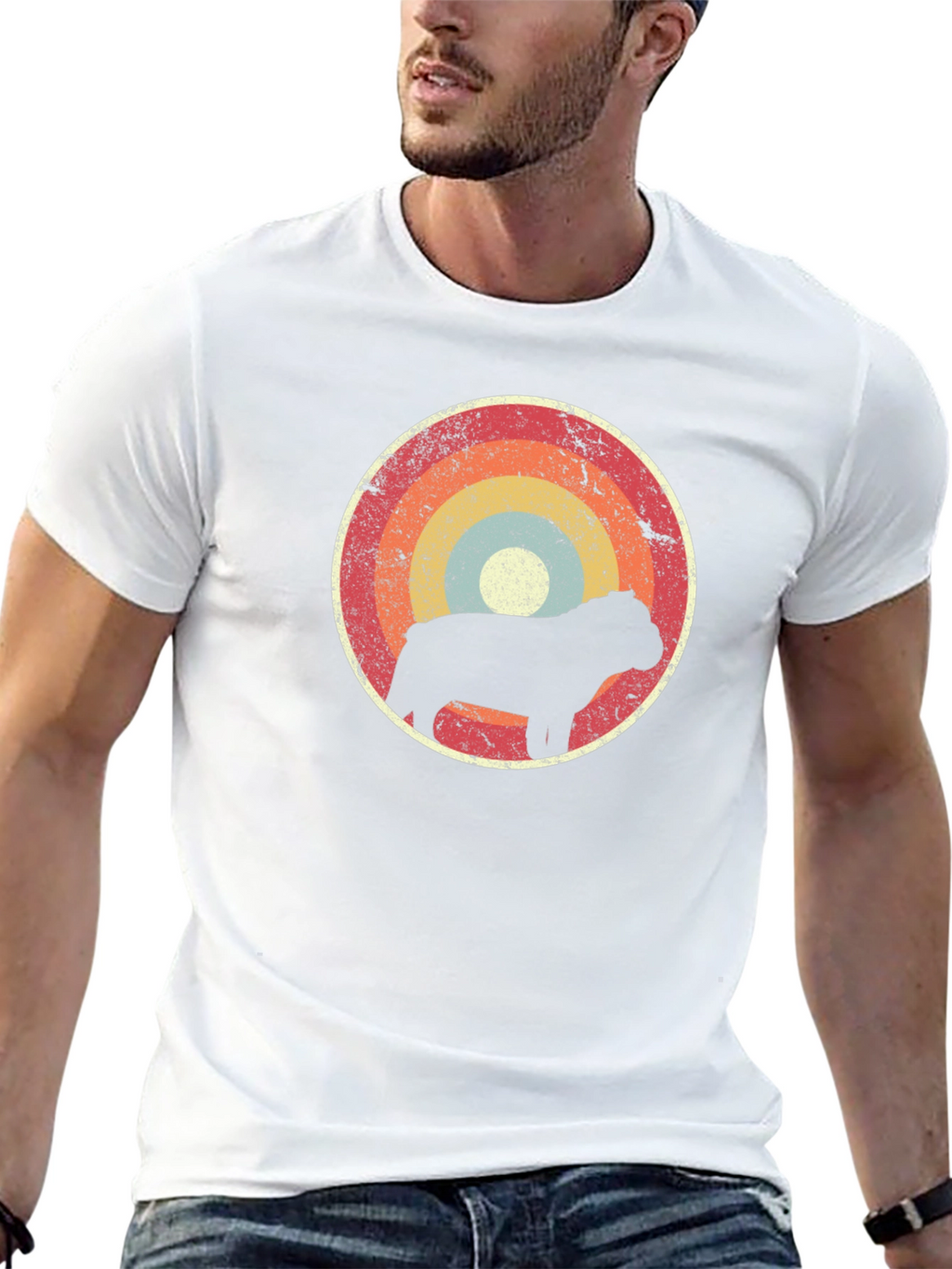Retro Capybara Graphic T-Shirt