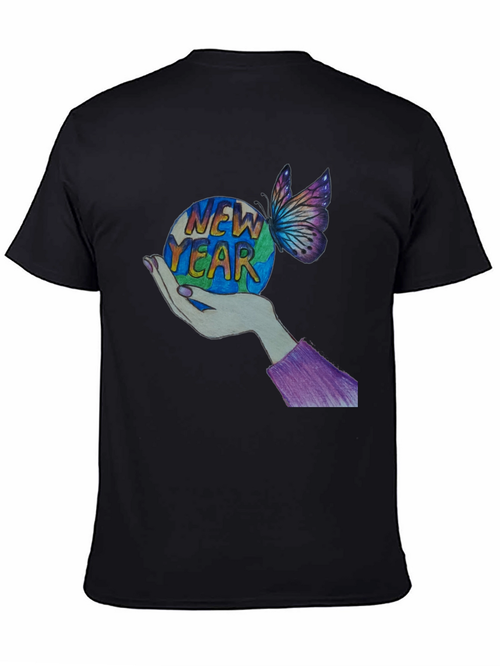New Year Butterfly Graphic Tee