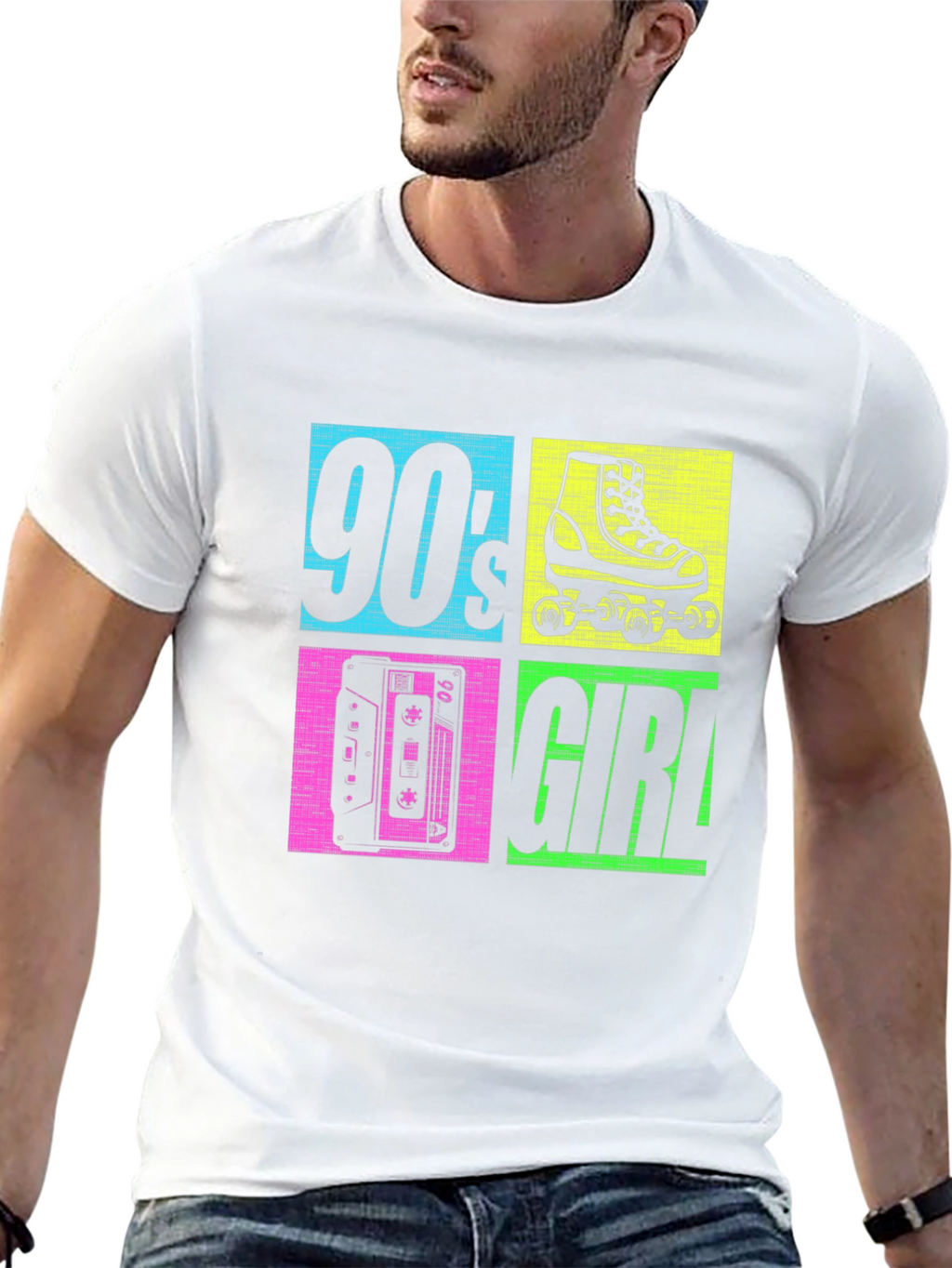 90s Girl Graphic T-Shirt - Retro Style Tee