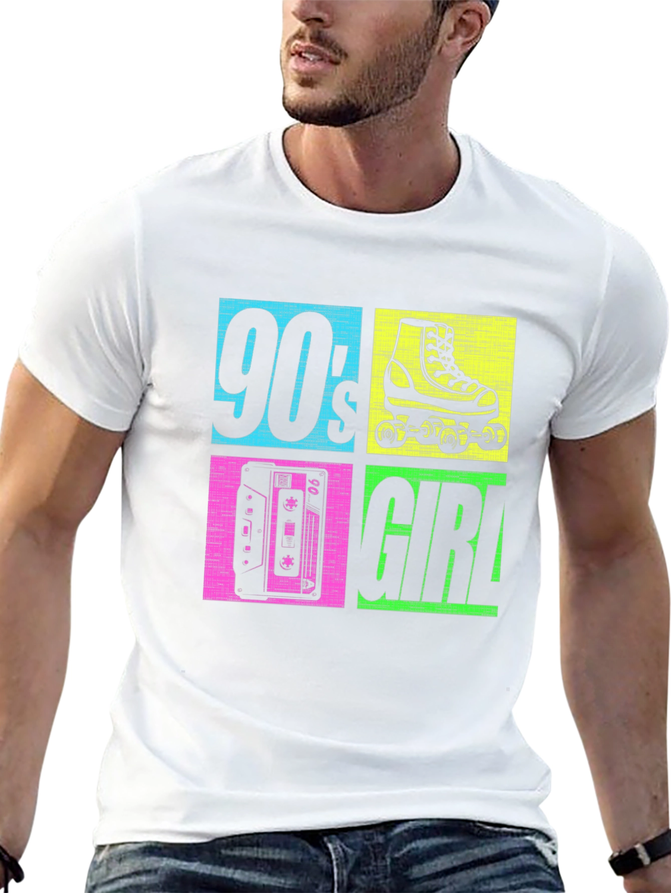 90s Girl Graphic T-Shirt - Retro Style Tee
