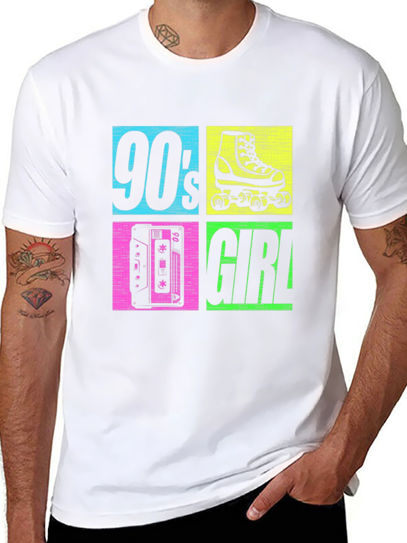 90s Girl Graphic T-Shirt - Retro Style Tee