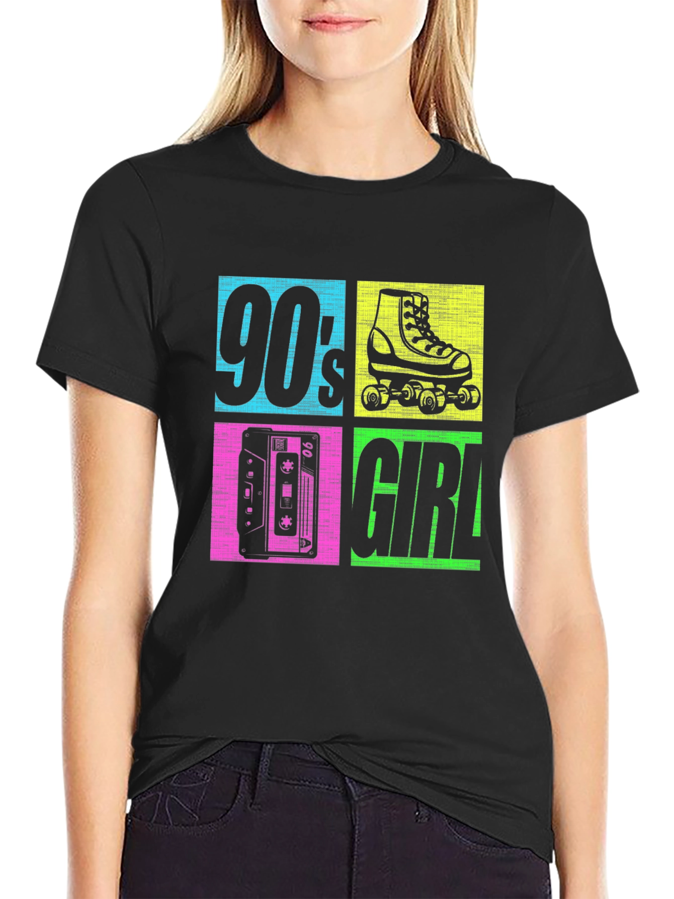 90s Girl Graphic T-Shirt - Retro Style Tee