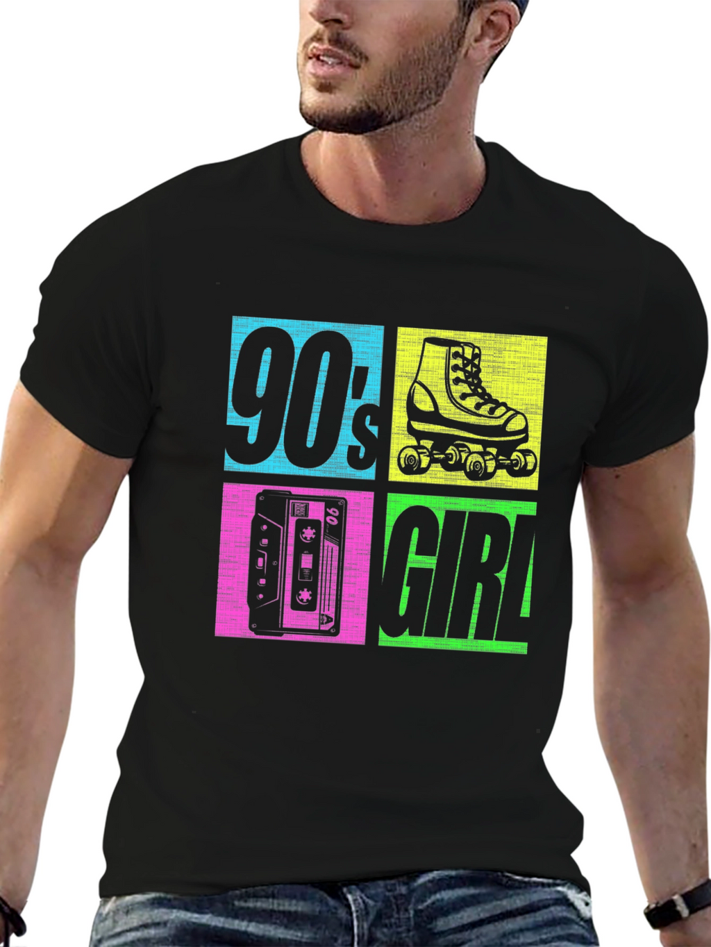90s Girl Graphic T-Shirt - Retro Style Tee