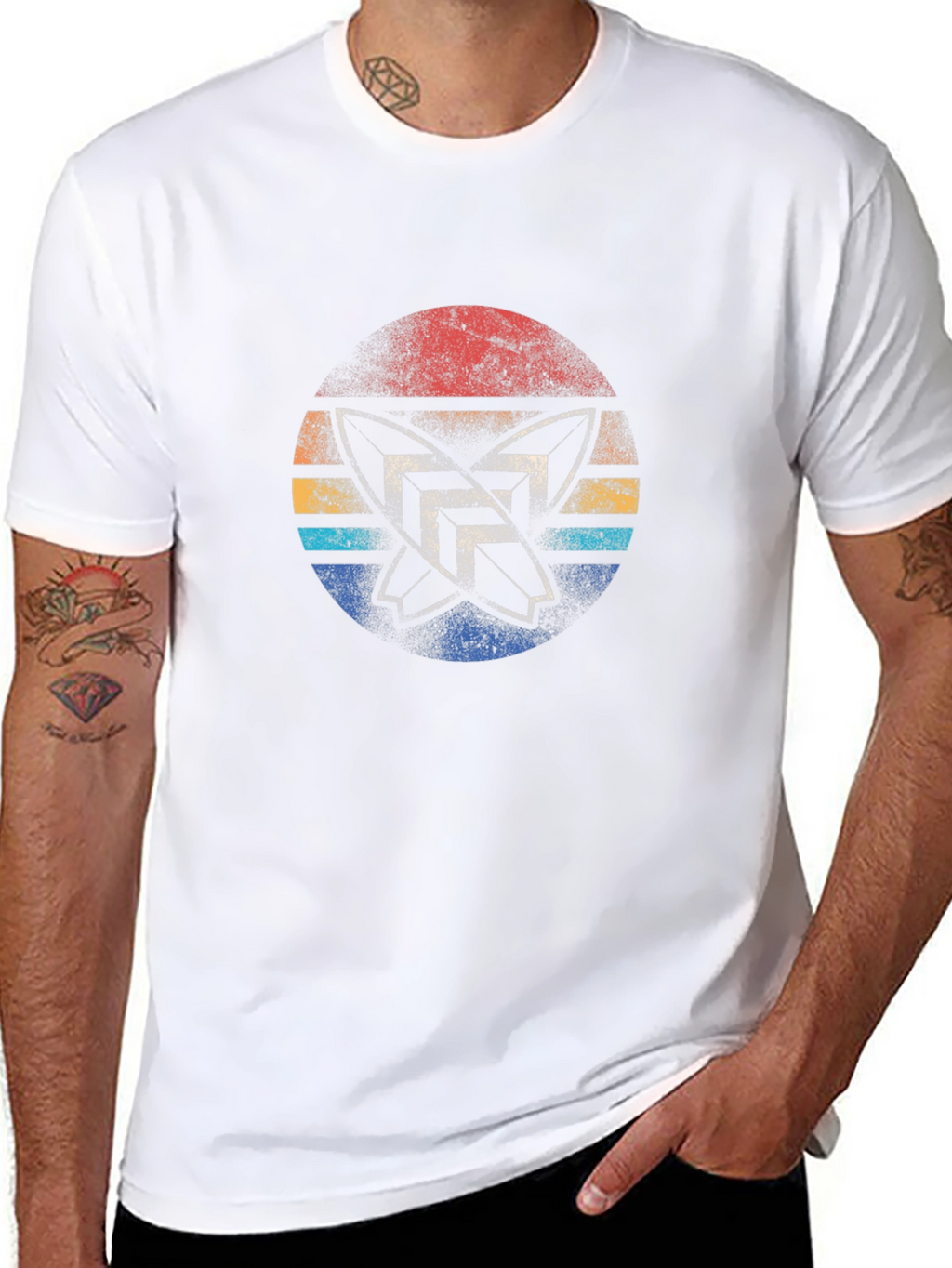 Retro Surfboards Graphic T-Shirt - Black