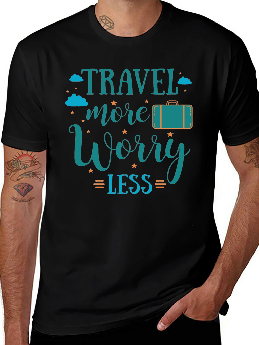 Travel More Worry Less Graphic Tee