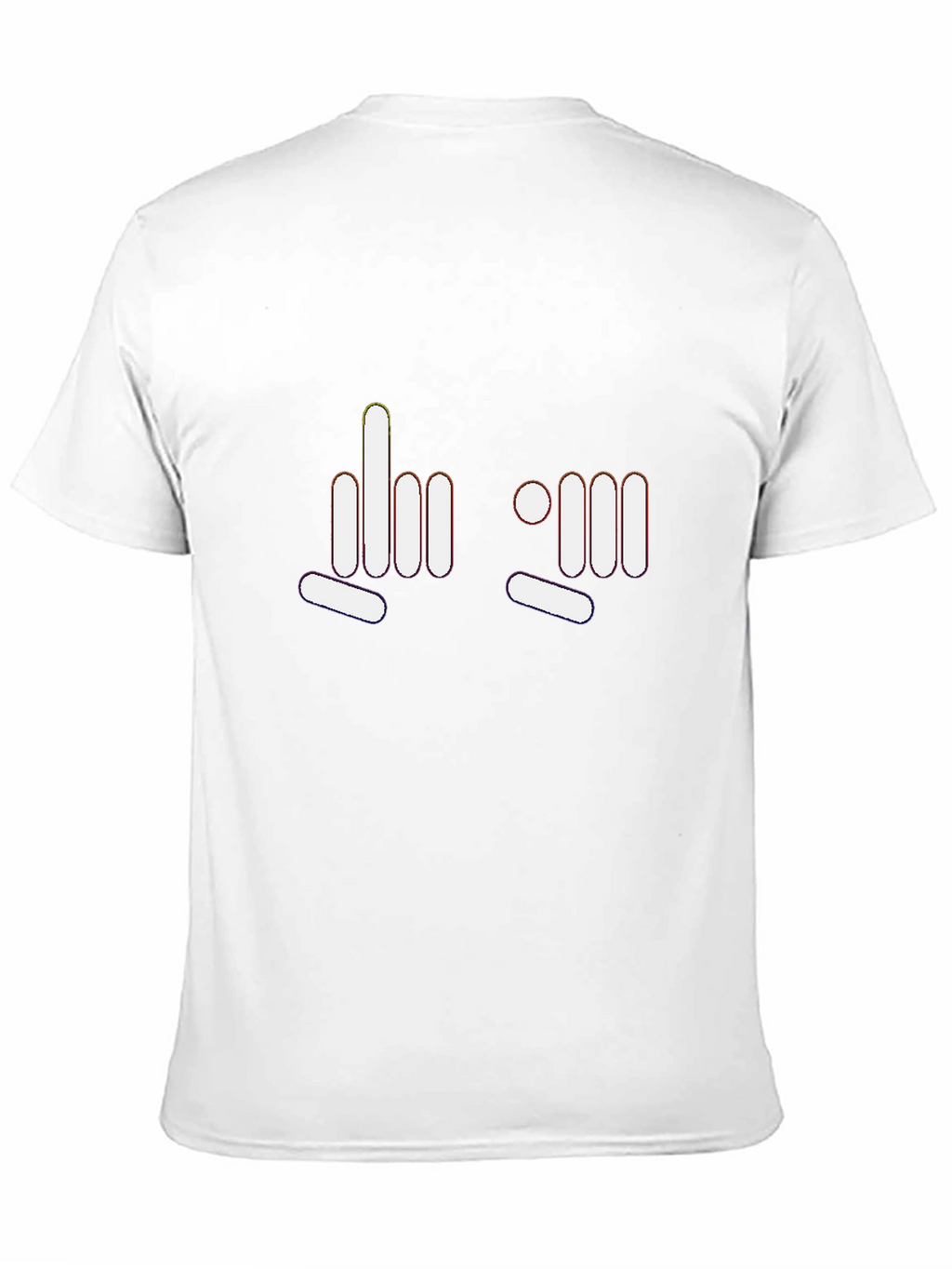 Modern Graphic Tee - Funny Finger Gesture Design