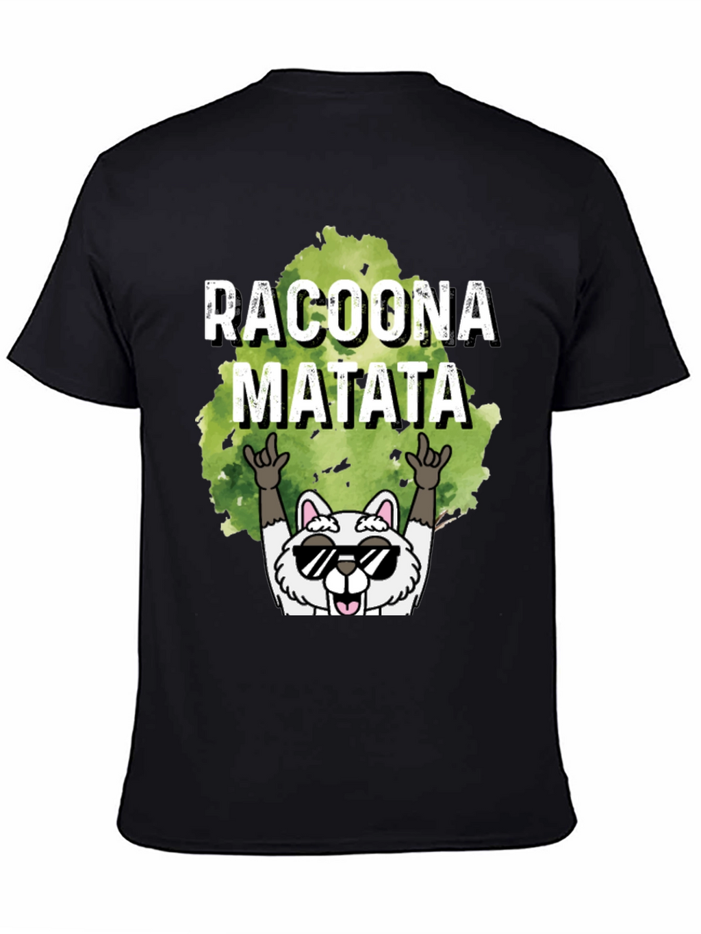 Racoona Matata Graphic Tee - Funny Raccoon T-Shirt
