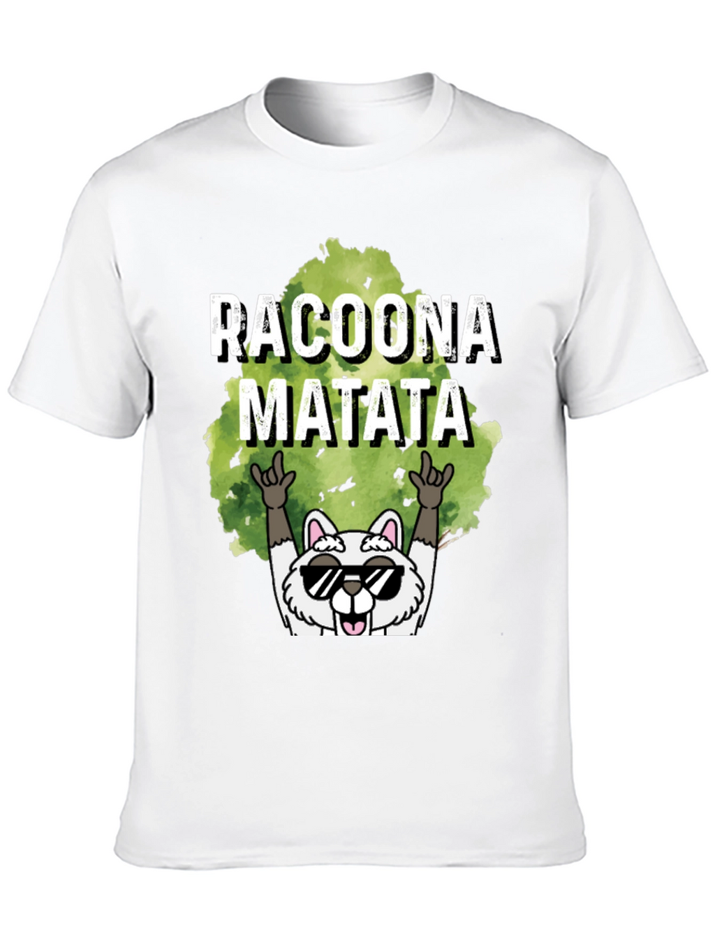 Racoona Matata Graphic Tee - Funny Raccoon T-Shirt