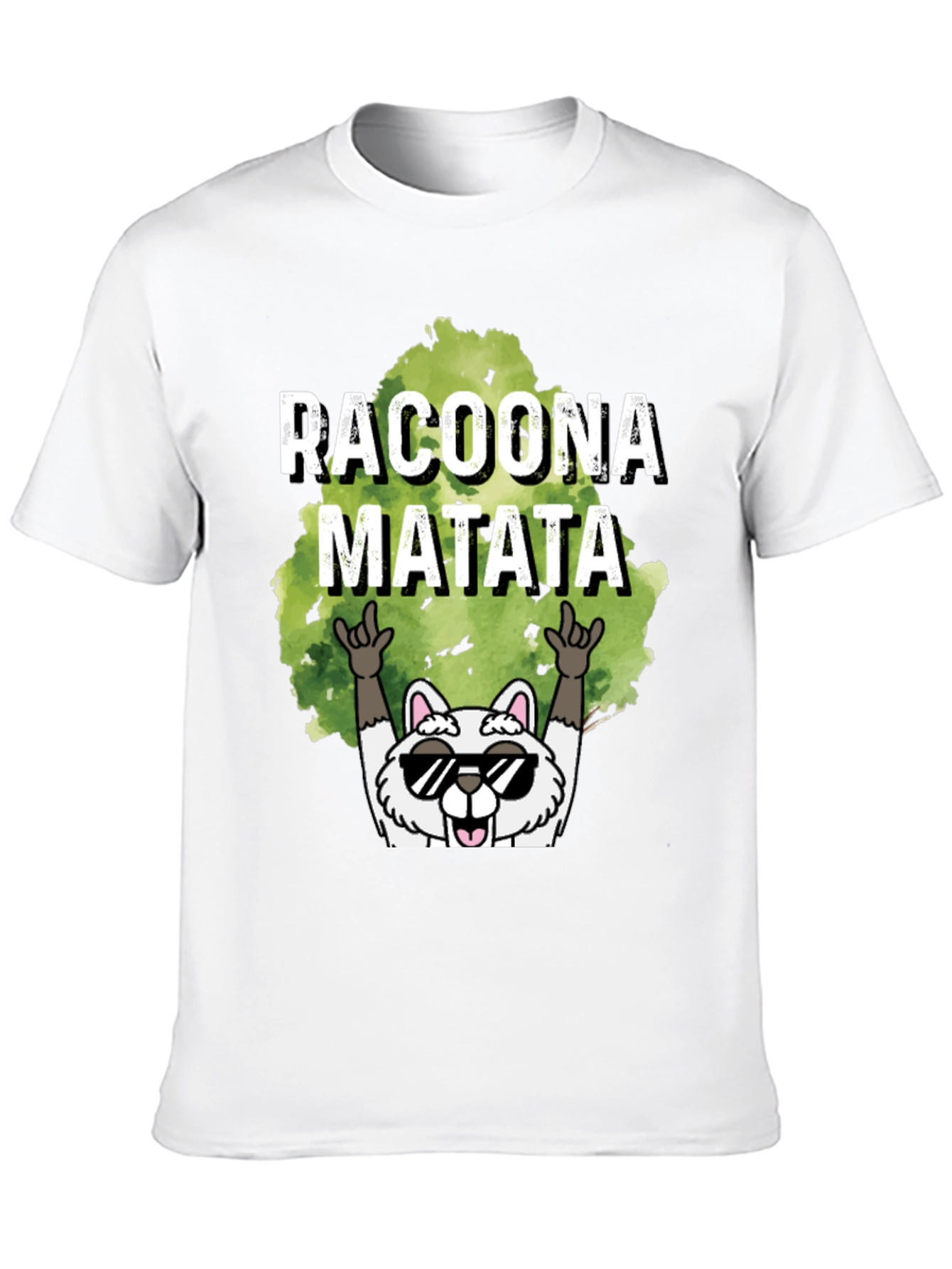 Racoona Matata Graphic Tee - Funny Raccoon T-Shirt