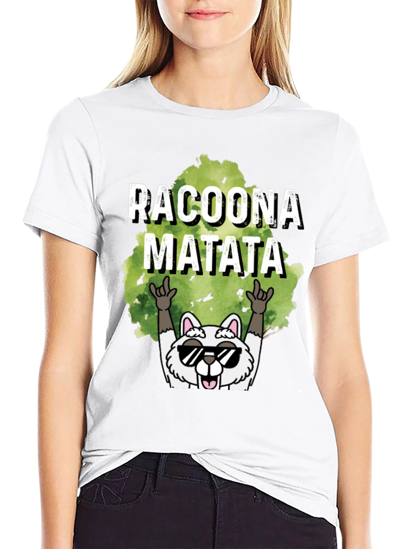 Racoona Matata Graphic Tee - Funny Raccoon T-Shirt