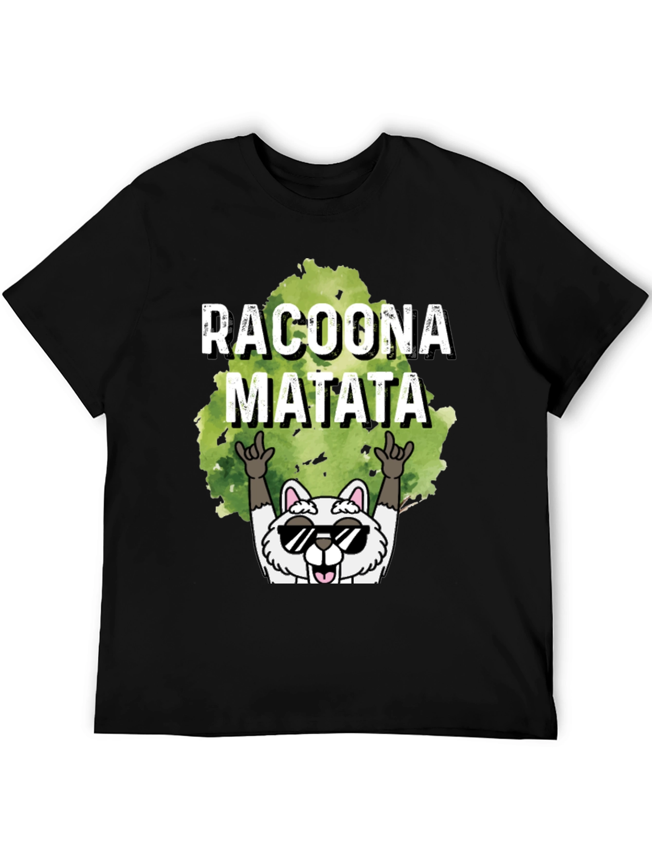 Racoona Matata Graphic Tee - Funny Raccoon T-Shirt