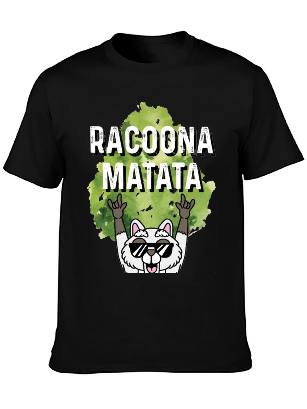 Racoona Matata Graphic Tee - Funny Raccoon T-Shirt