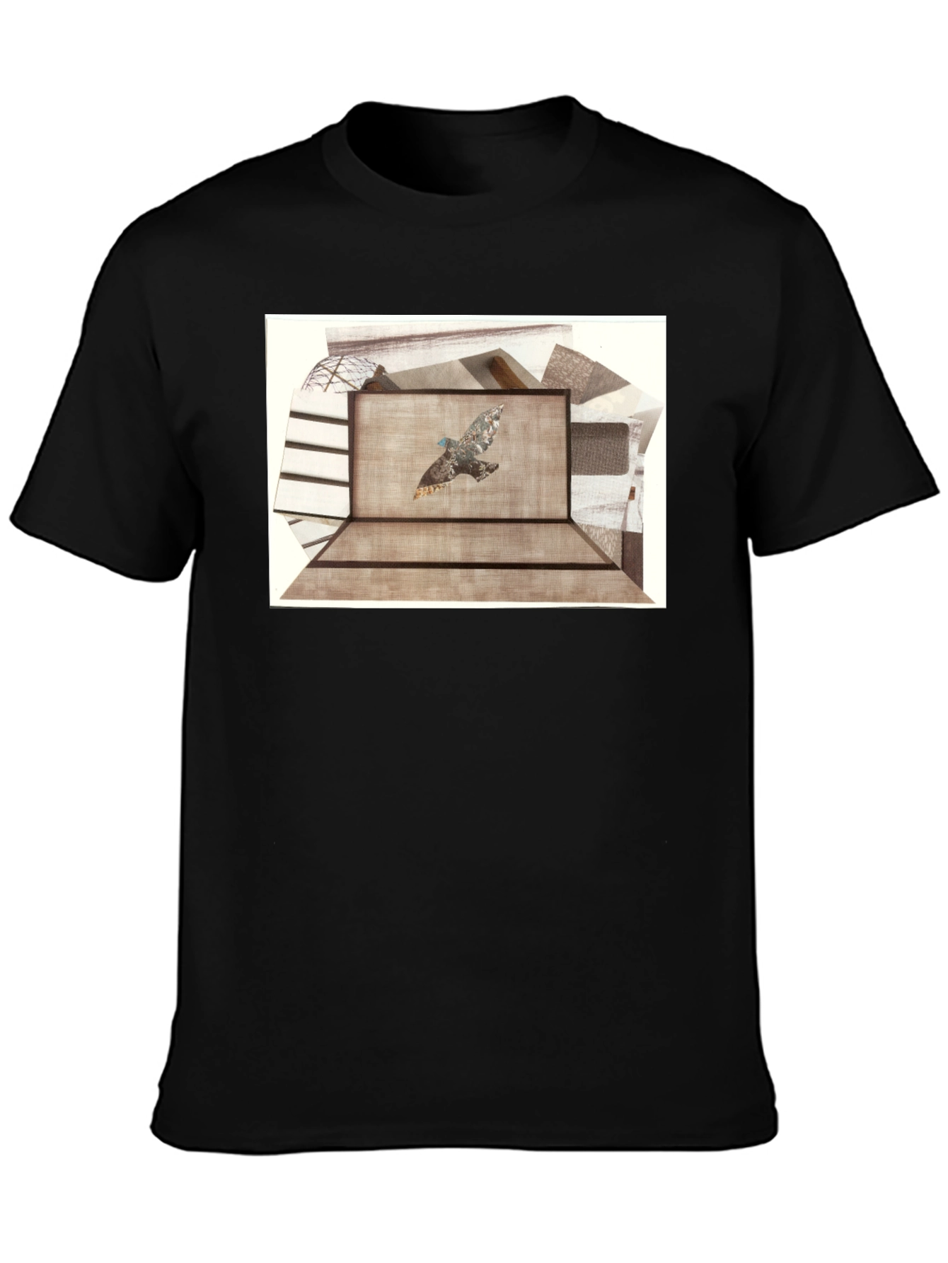 Abstract Bird Graphic Tee - Unisex