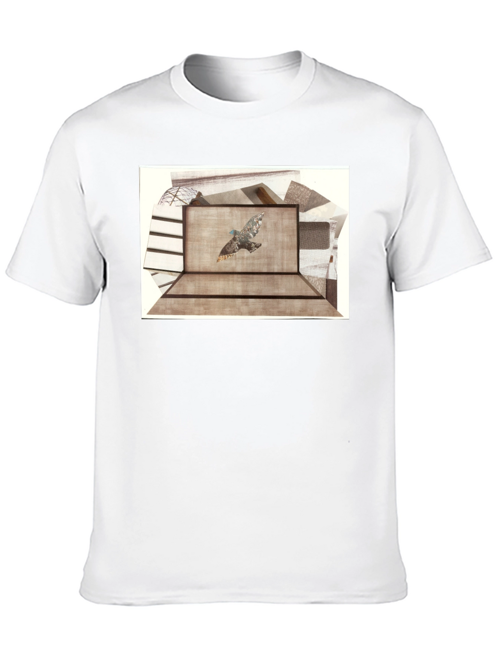 Abstract Bird Graphic Tee - Unisex