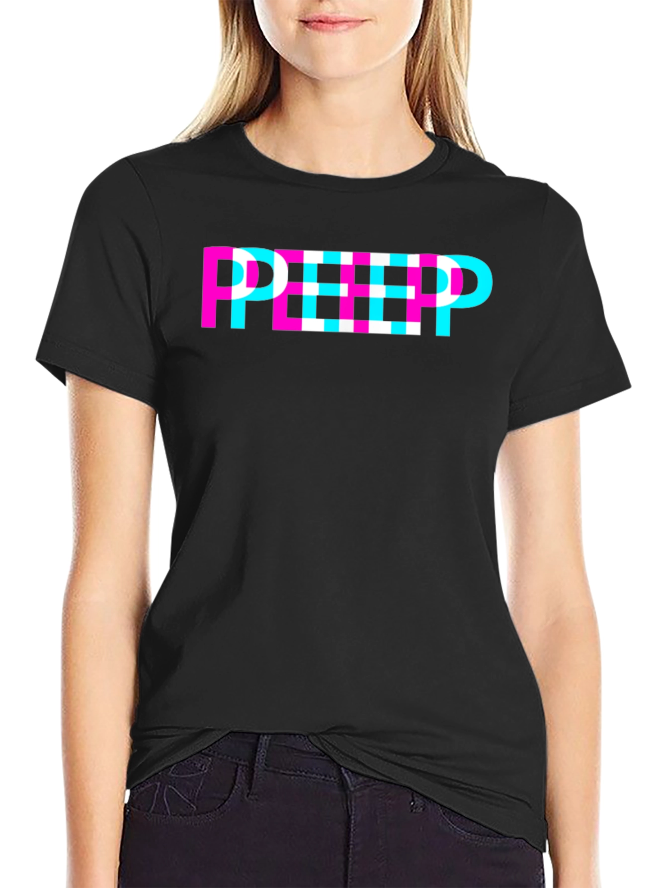 Retro Style PEEP Graphic Tee - Unisex