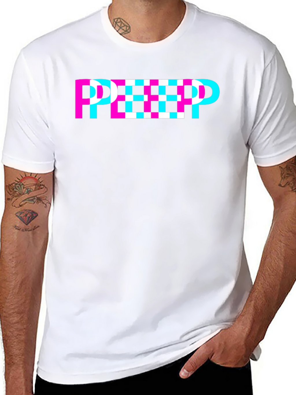 Retro Style PEEP Graphic Tee - Unisex