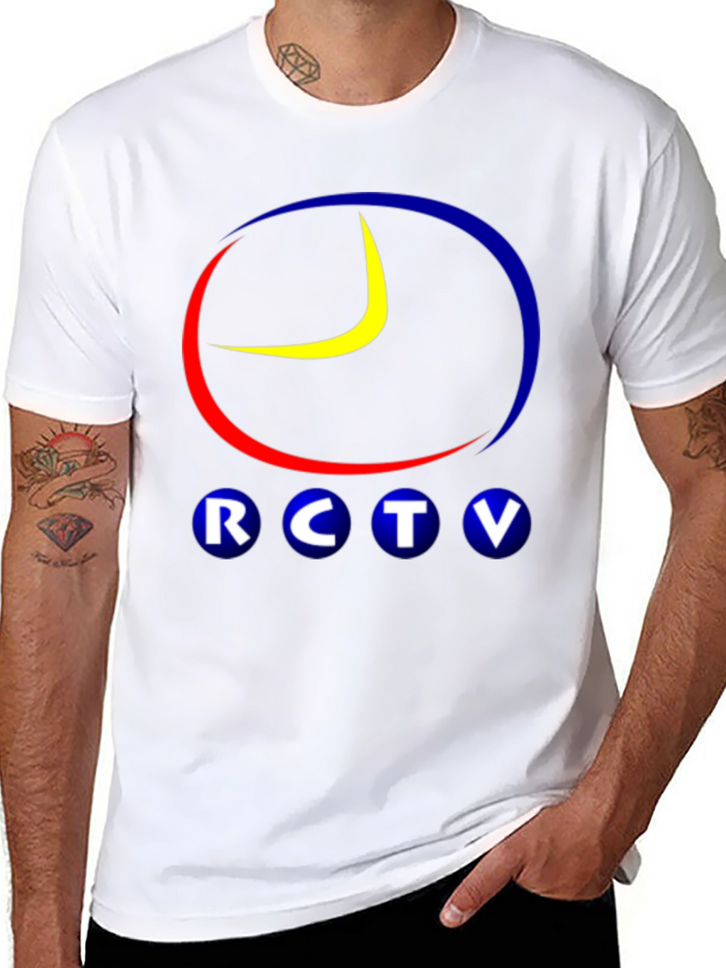RCTV Logo Graphic Black T-Shirt