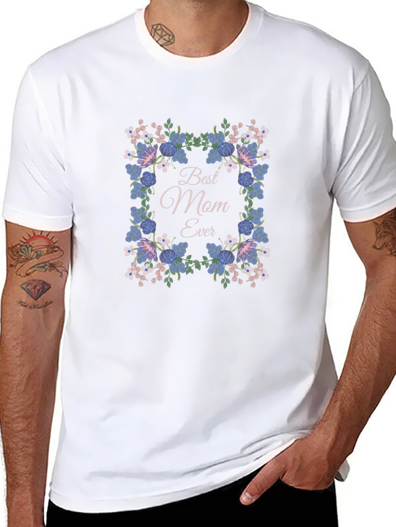 Best Mom Ever Floral T-Shirt - Mothers Day Gift