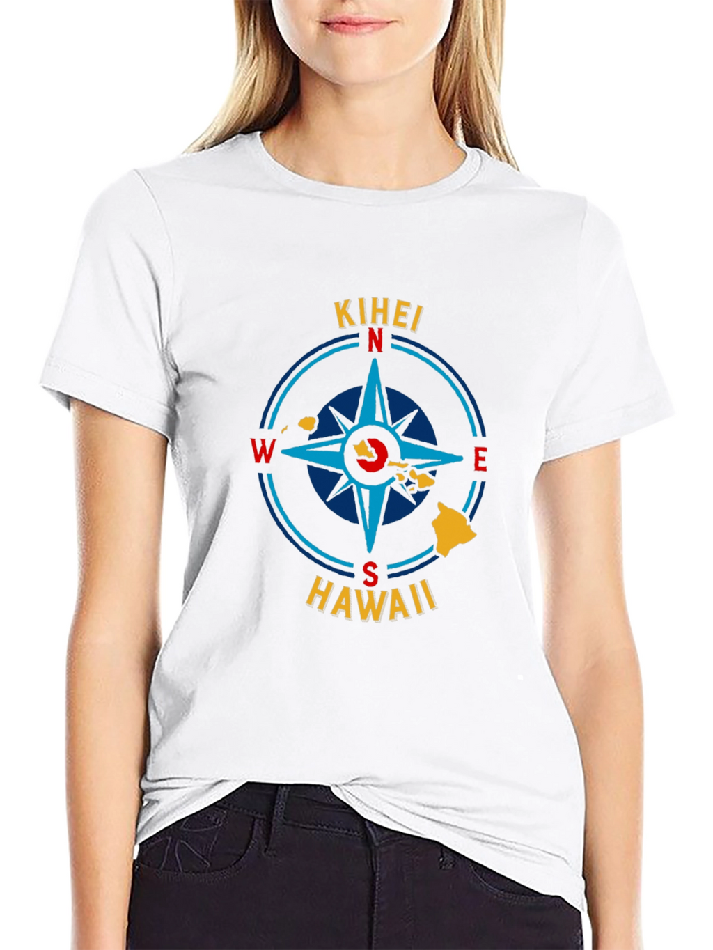 Kihei Hawaii Compass Graphic T-Shirt