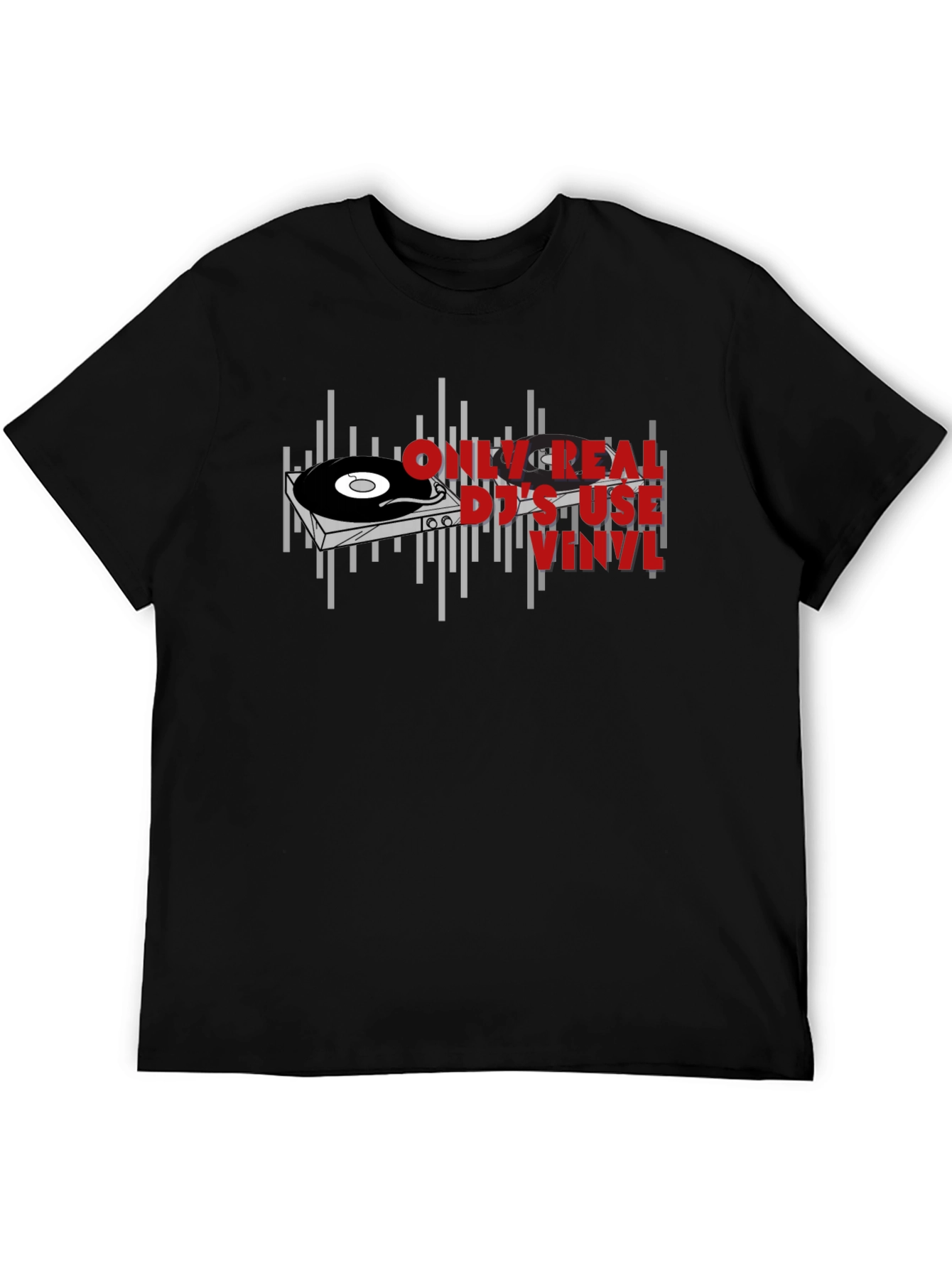 Real DJs Use Vinyl T-Shirt - Music Lover Gift