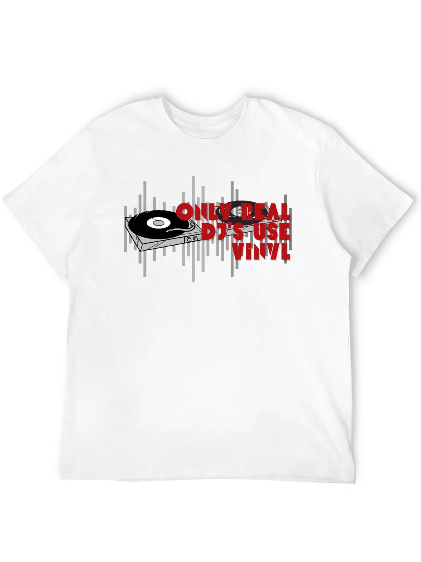 Real DJs Use Vinyl T-Shirt - Music Lover Gift