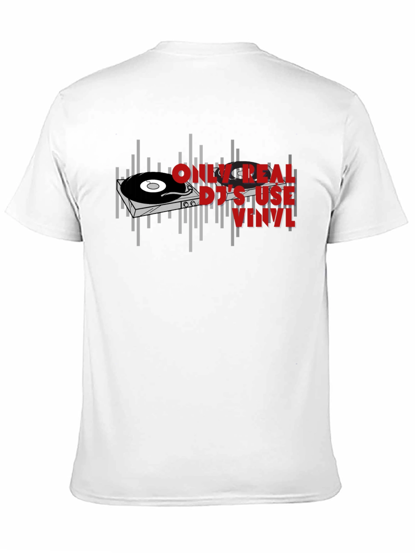 Real DJs Use Vinyl T-Shirt - Music Lover Gift