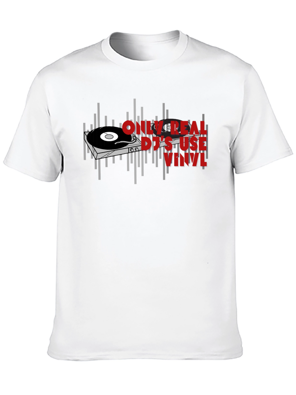 Real DJs Use Vinyl T-Shirt - Music Lover Gift