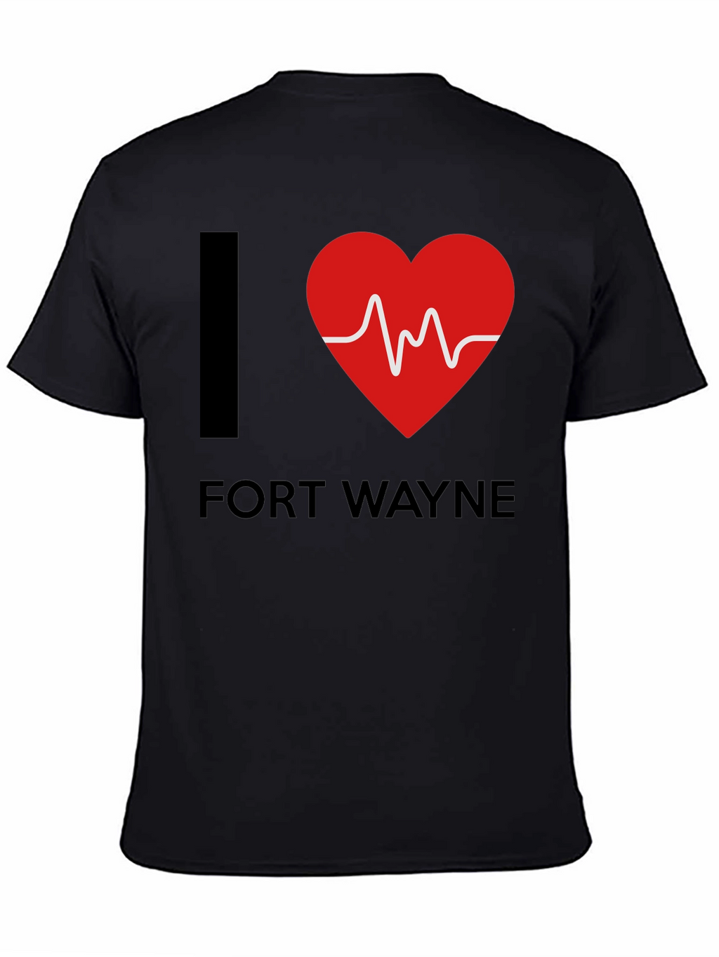 I Heart Fort Wayne T-Shirt - EKG Design
