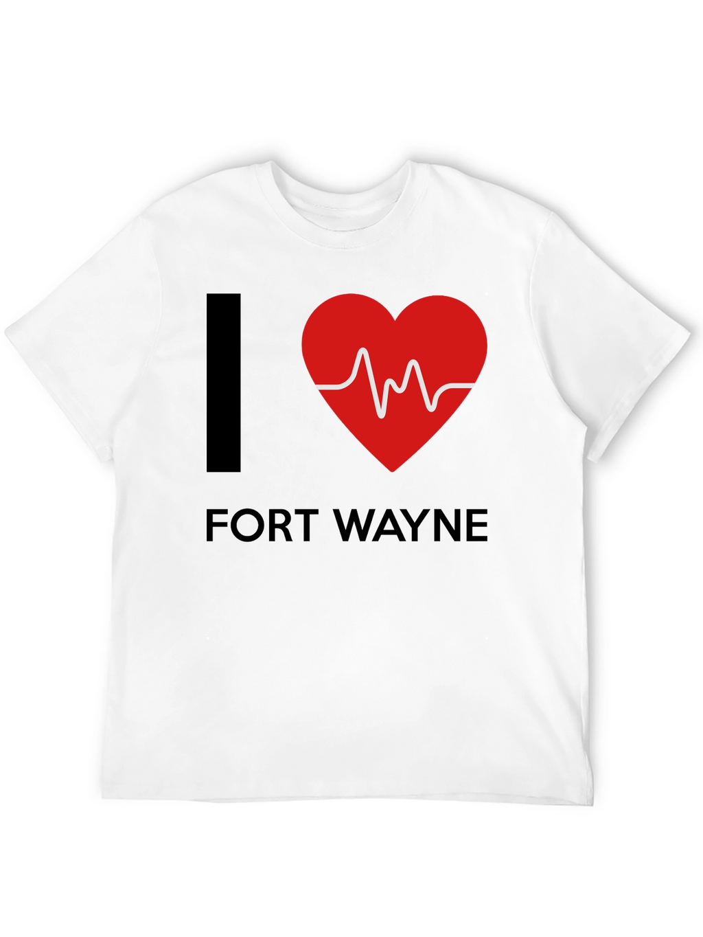 I Heart Fort Wayne T-Shirt - EKG Design