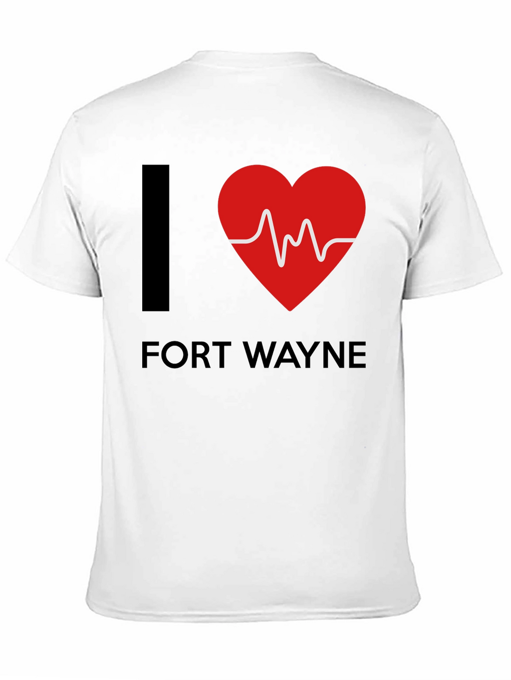 I Heart Fort Wayne T-Shirt - EKG Design