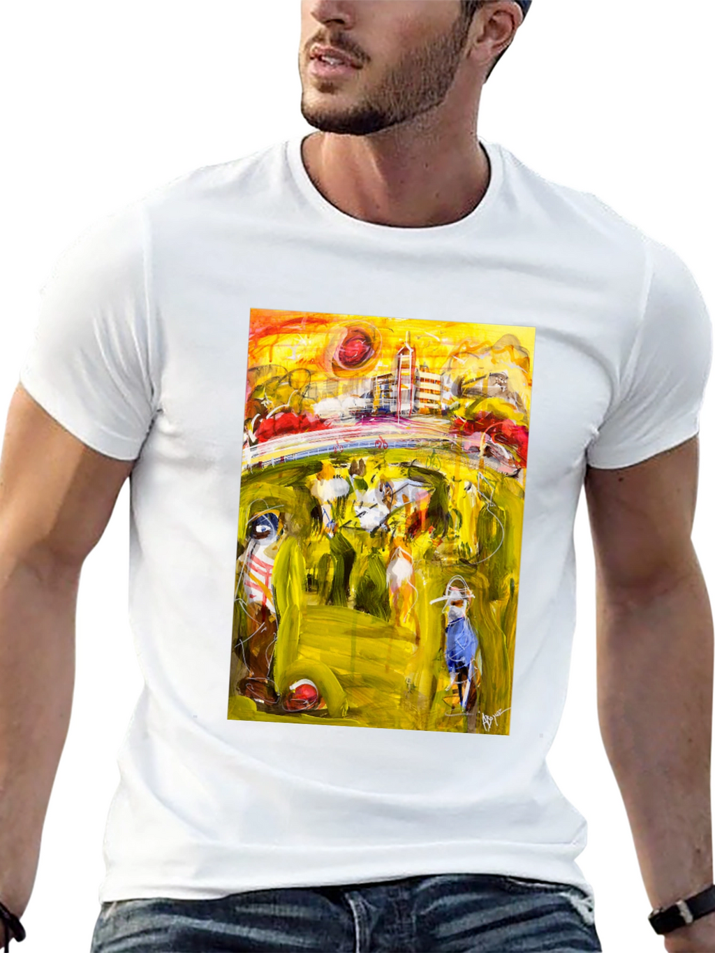 Abstract Art Tee - Stylish Graphic T-Shirt