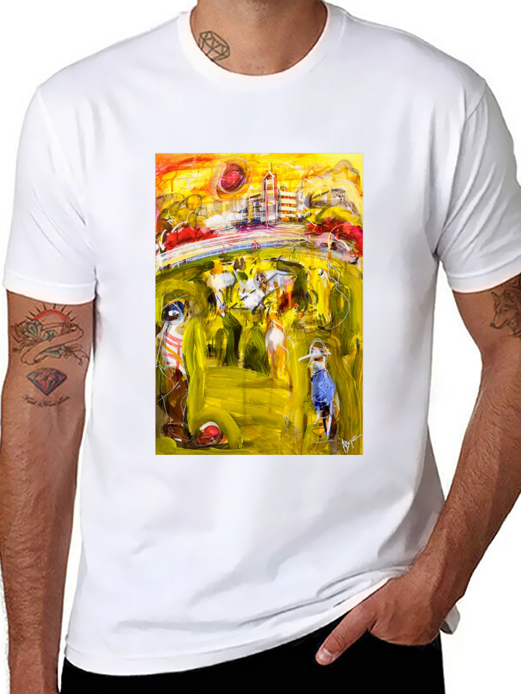 Abstract Art Tee - Stylish Graphic T-Shirt