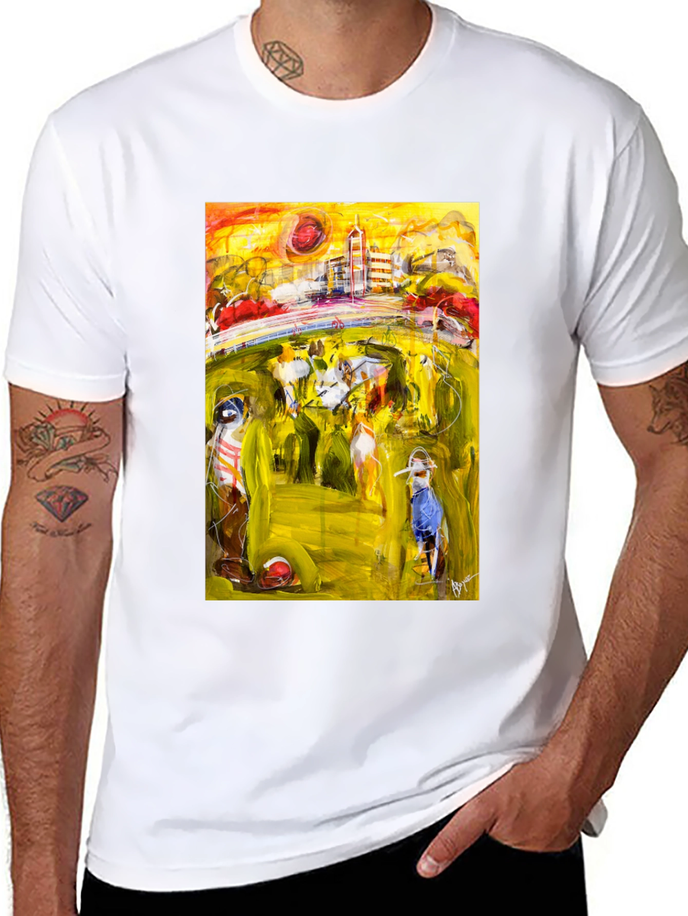 Abstract Art Tee - Stylish Graphic T-Shirt