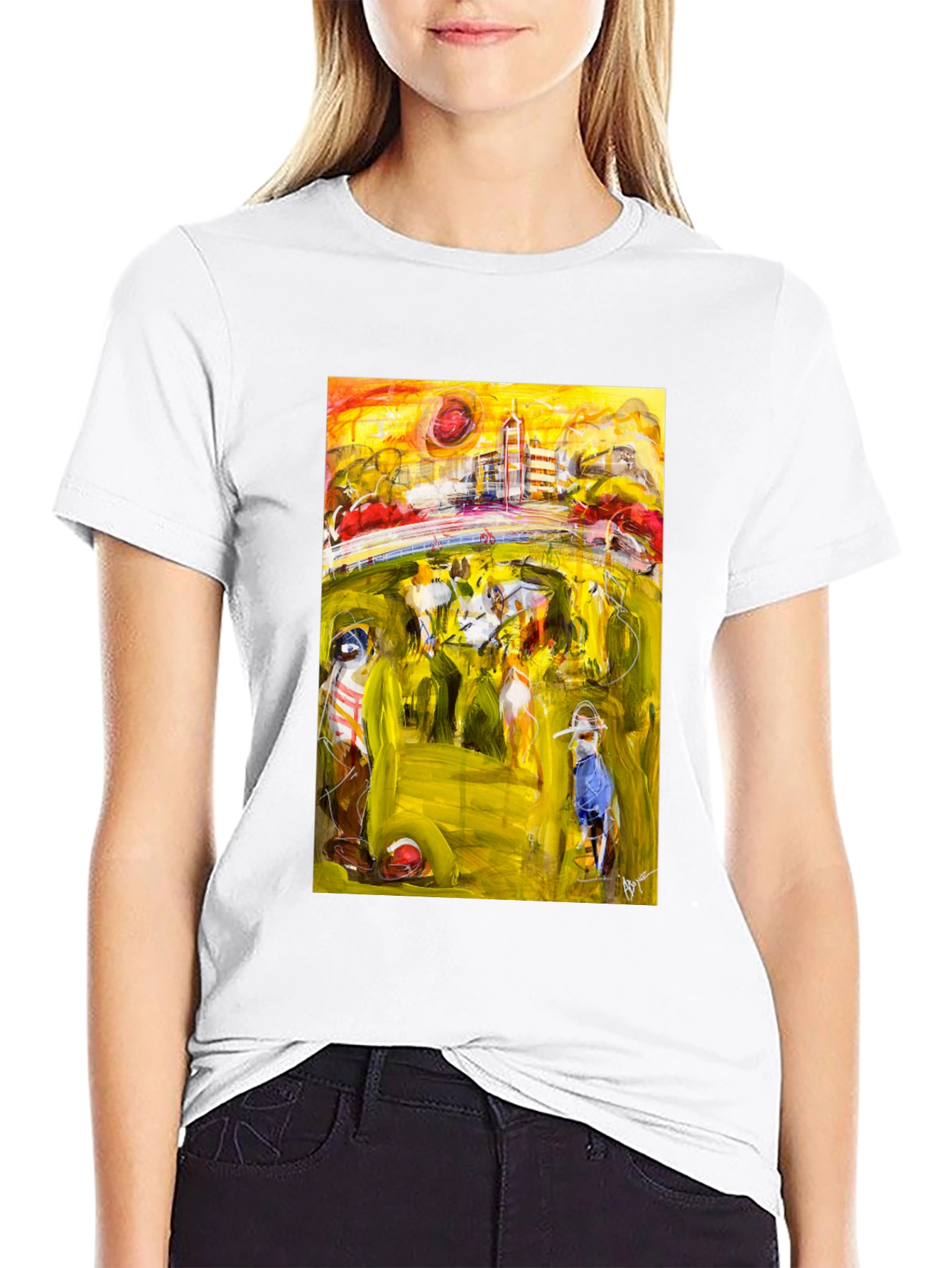 Abstract Art Tee - Stylish Graphic T-Shirt
