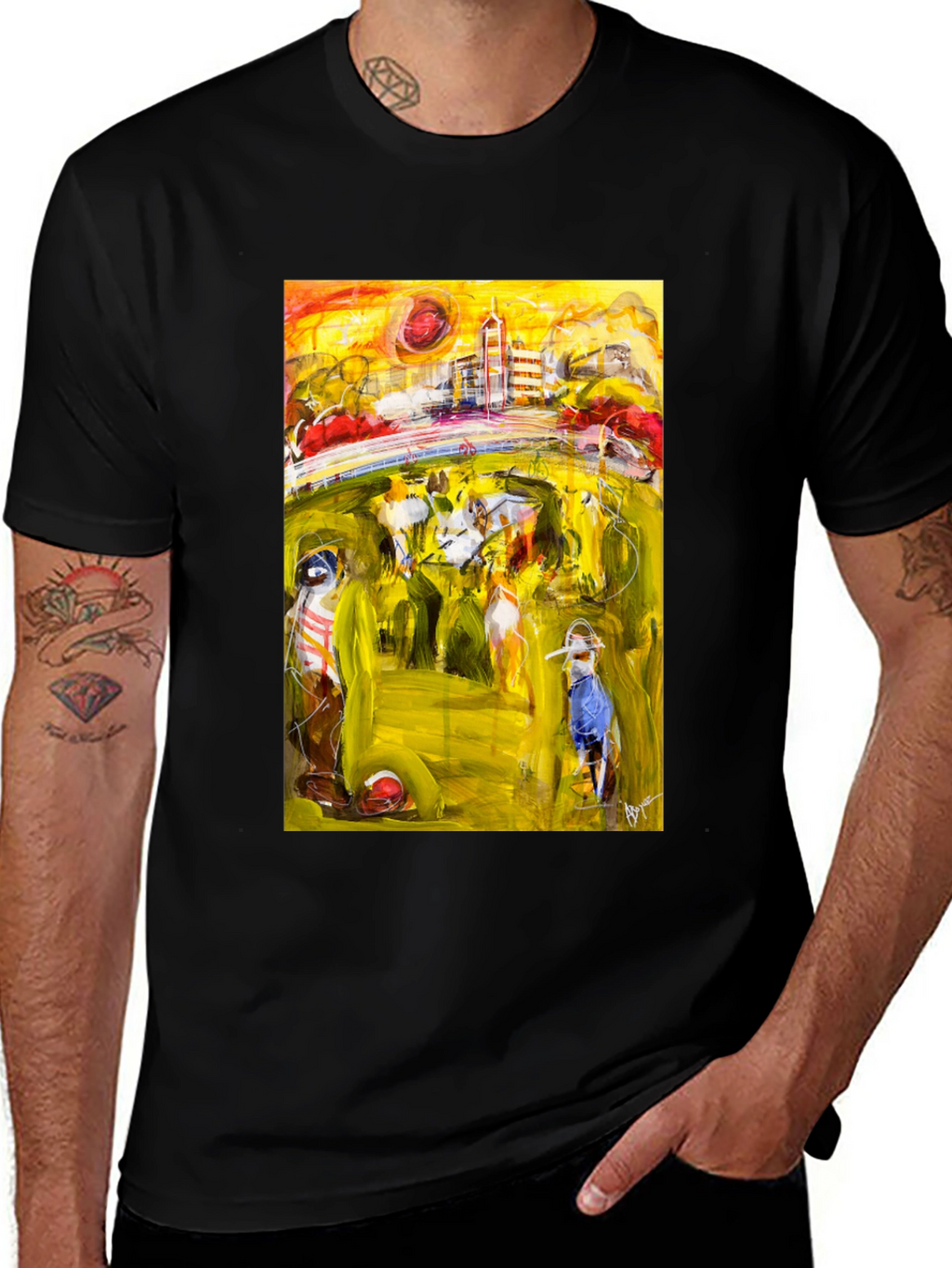Abstract Art Tee - Stylish Graphic T-Shirt