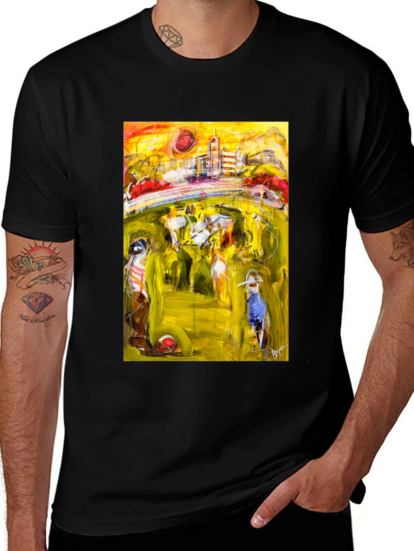 Abstract Art Tee - Stylish Graphic T-Shirt