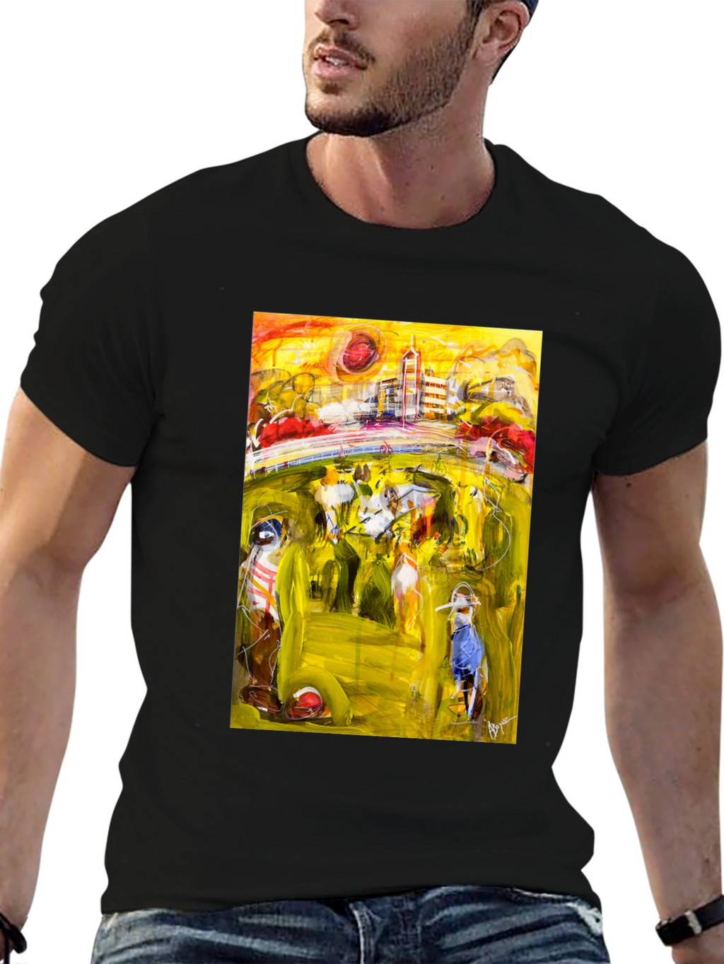 Abstract Art Tee - Stylish Graphic T-Shirt