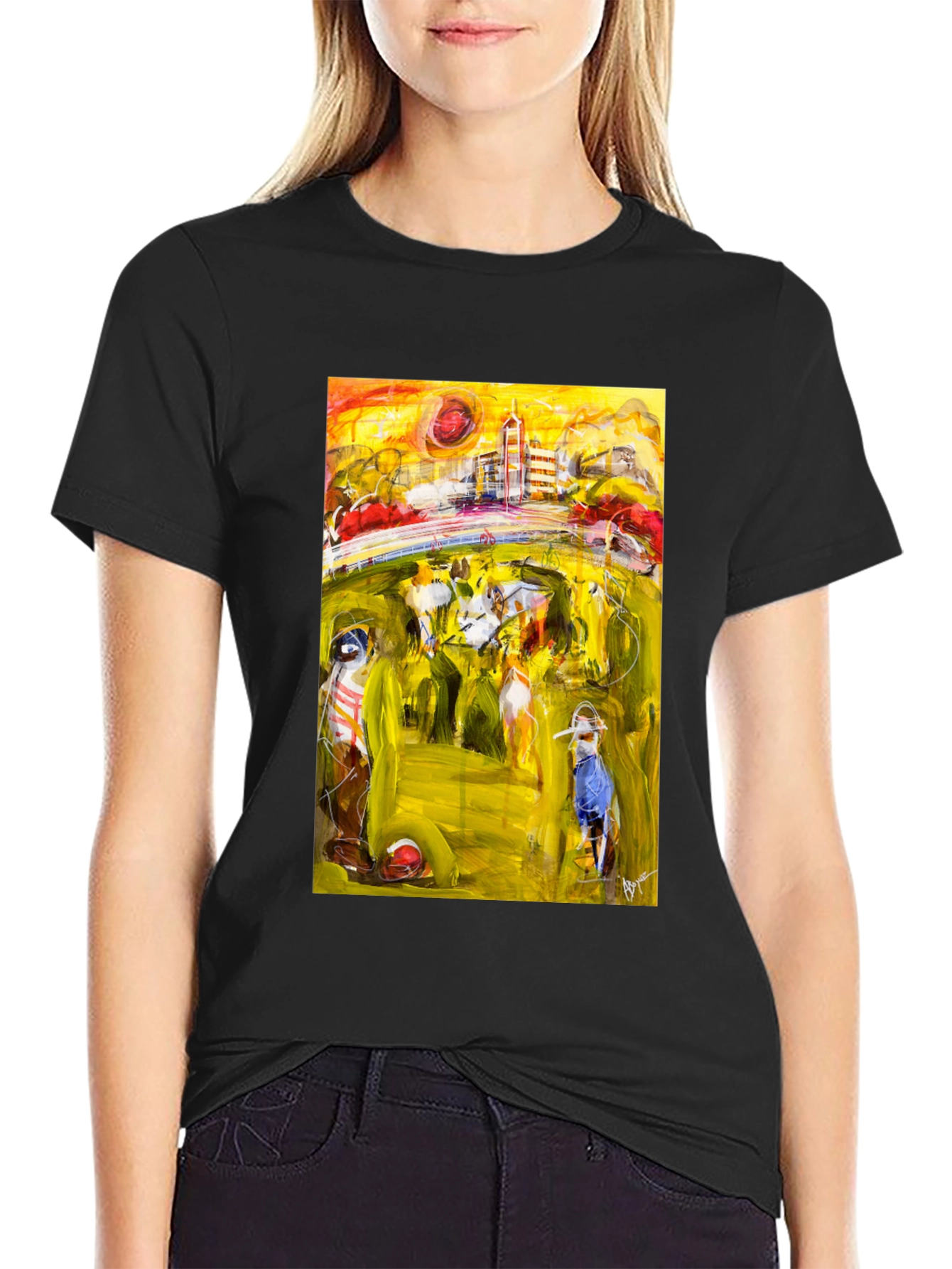 Abstract Art Tee - Stylish Graphic T-Shirt